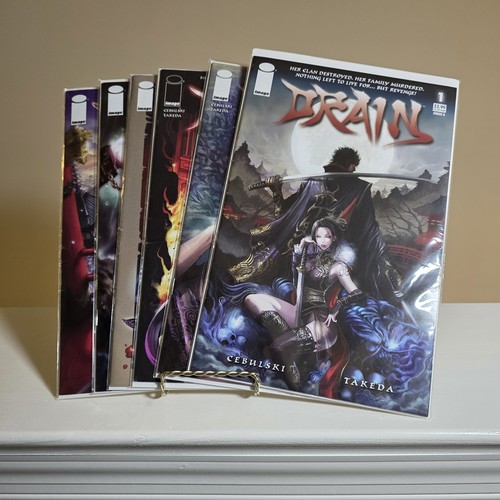 Lot Of 6 2006-2008 Image Comics Inc. Drain Written By C. B. Cebulski Comic Books