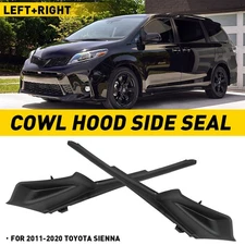 2Pcs Van Windshield Wiper Cowl Extension Trim Left Right For 11-20 Toyota Sienna