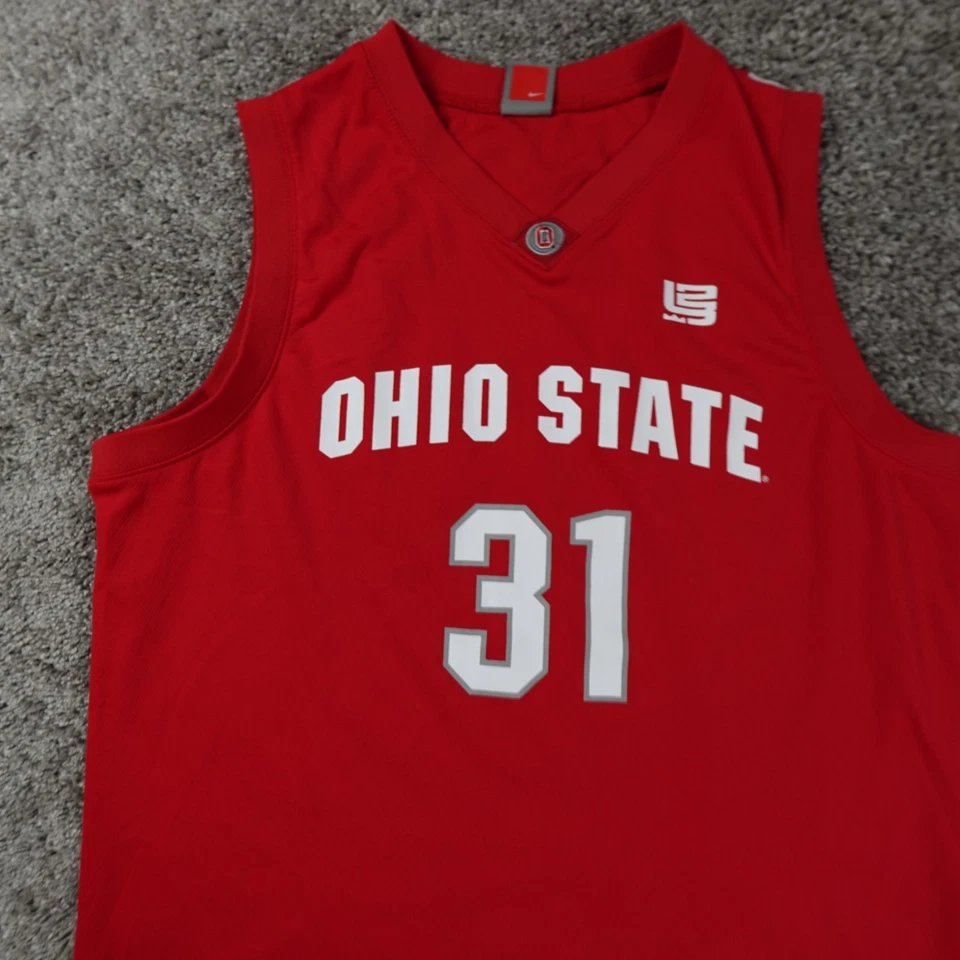 Camiseta sin mangas Ohio State para hombre XL NCAA roja con logotipo Lebron James Buckeyes Foto 2 de 4