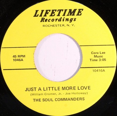 The Soul Commanders - Just A Little More Love / Free Me From Your Love, 7'', (Vin