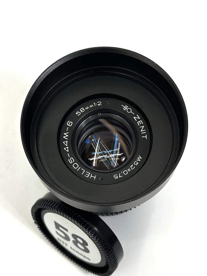 Sony E Helios 44M 58mm f/2  Silver  Cine Mod Swirly Bokeh Cinema Lens E Mount - Image 4 of 4