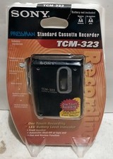 Sony Pressman Standard Cassette Recorder TCM-323 Portable Black Walkman Opened