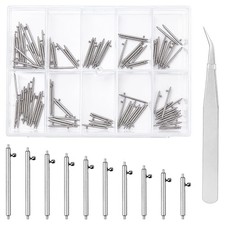 100 Pcs Quick Release Watch Band Pins Kit, 14-24mm Watch Spring Bars