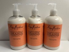 3 x Shea Moisture Coconut & Hibiscus Curl & Shine Conditioner 384ml 17.35 per litre