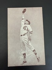 1940s Phil Cavarretta Exhibit Supply Co Postcard Chicago Cubs NL MVP