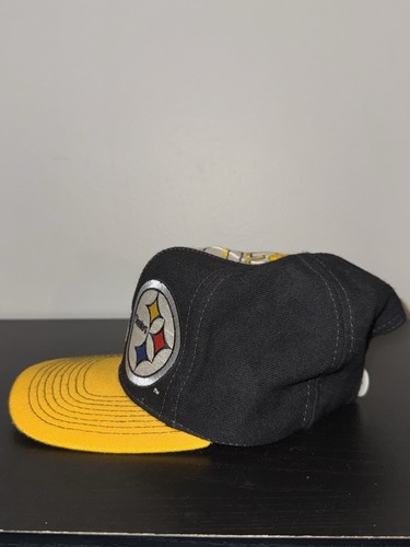 De colección Años 90 Pittsburgh Steelers Drew Pearson Script Snapback Sombrero Hecho en Taiwán - Imagen 2 de 6