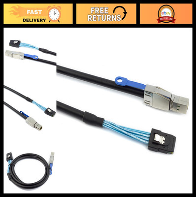 High-Speed Mini SAS HD SFF-8644 to SFF-8087 Server Stacking Cable 12Gbps 1M