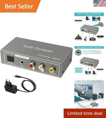 HDMI ARC Audio Extractor, Digital-to-analog audio converter. HDMI ARC/Toslink...