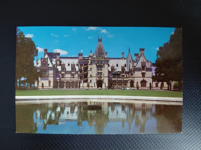 Biltmore House From The Esplanade Photo Vintage Postcard Unposted Walter Cline