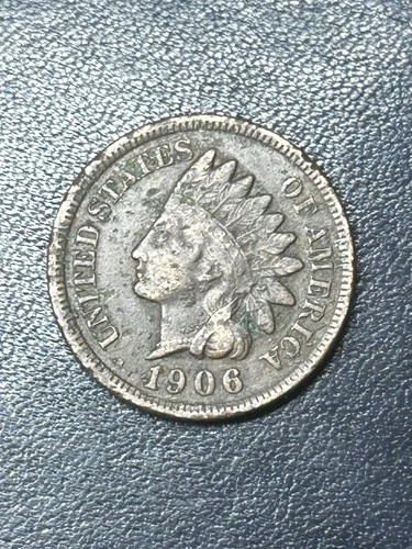 1906 Indian Head Cent Very Fine Plus Condition Details Exact Coin Imaged #A186