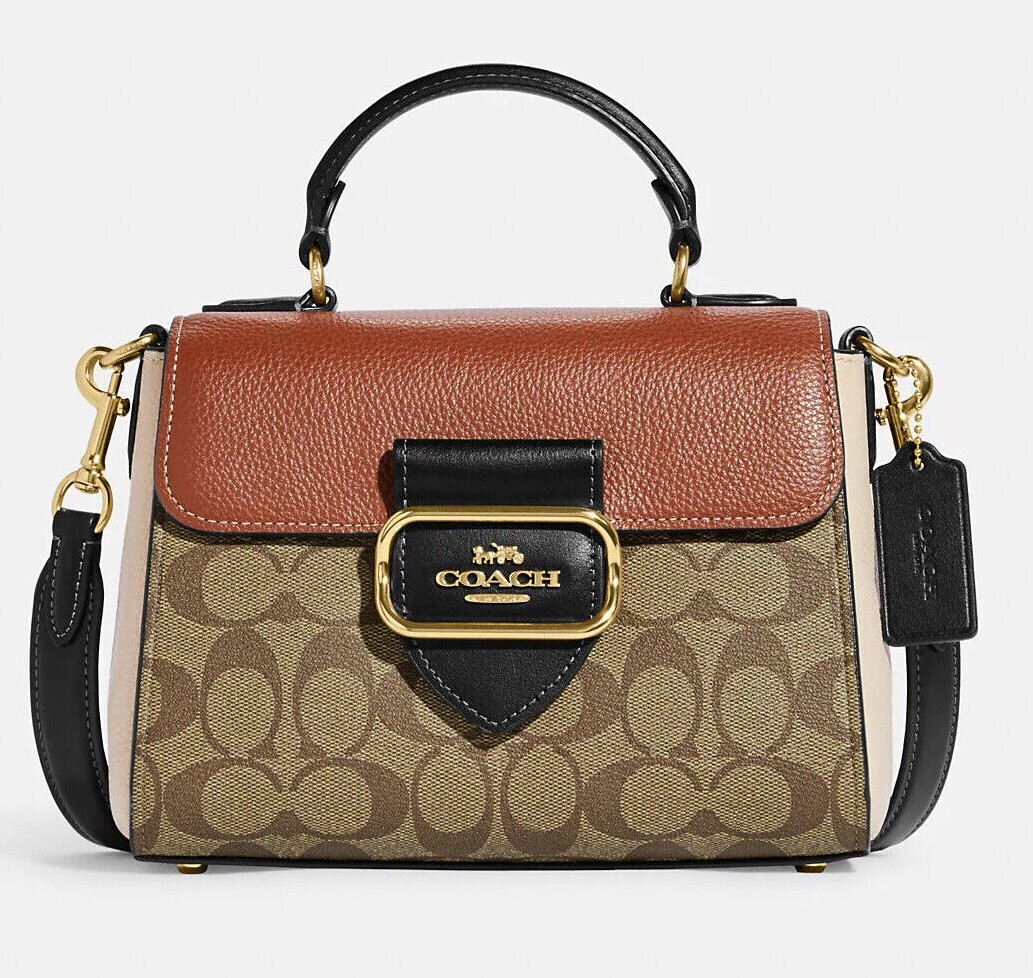NWT coach Morgan Top Handle Satchel bag with long strap | eBay