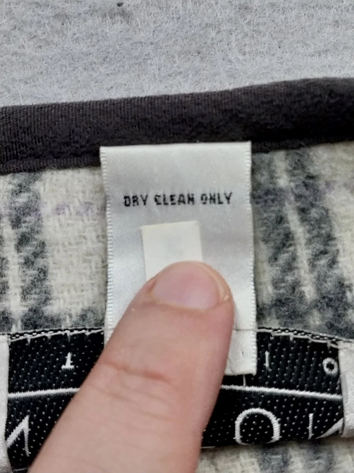 Norton Studio Coat Womens Size Large Gray/ Plaid Full Zip Jacket With Pockets - Image 4 of 4