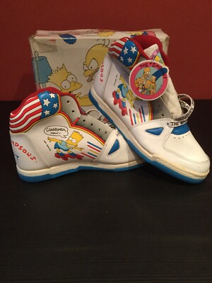 Mega Rare Brand New In Box The Simpsons (Bart) Trainers 1991 