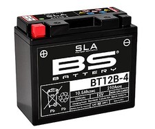 BS Battery SLA BT12B-4 YT12B-BS Factory Activated Sealed Motorcycle Battery