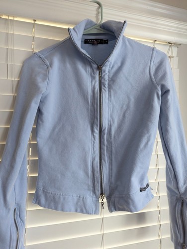 Giacca Rampage taglia S Vntg Y2K blu polvere crop zip accento - Foto 4 di 8