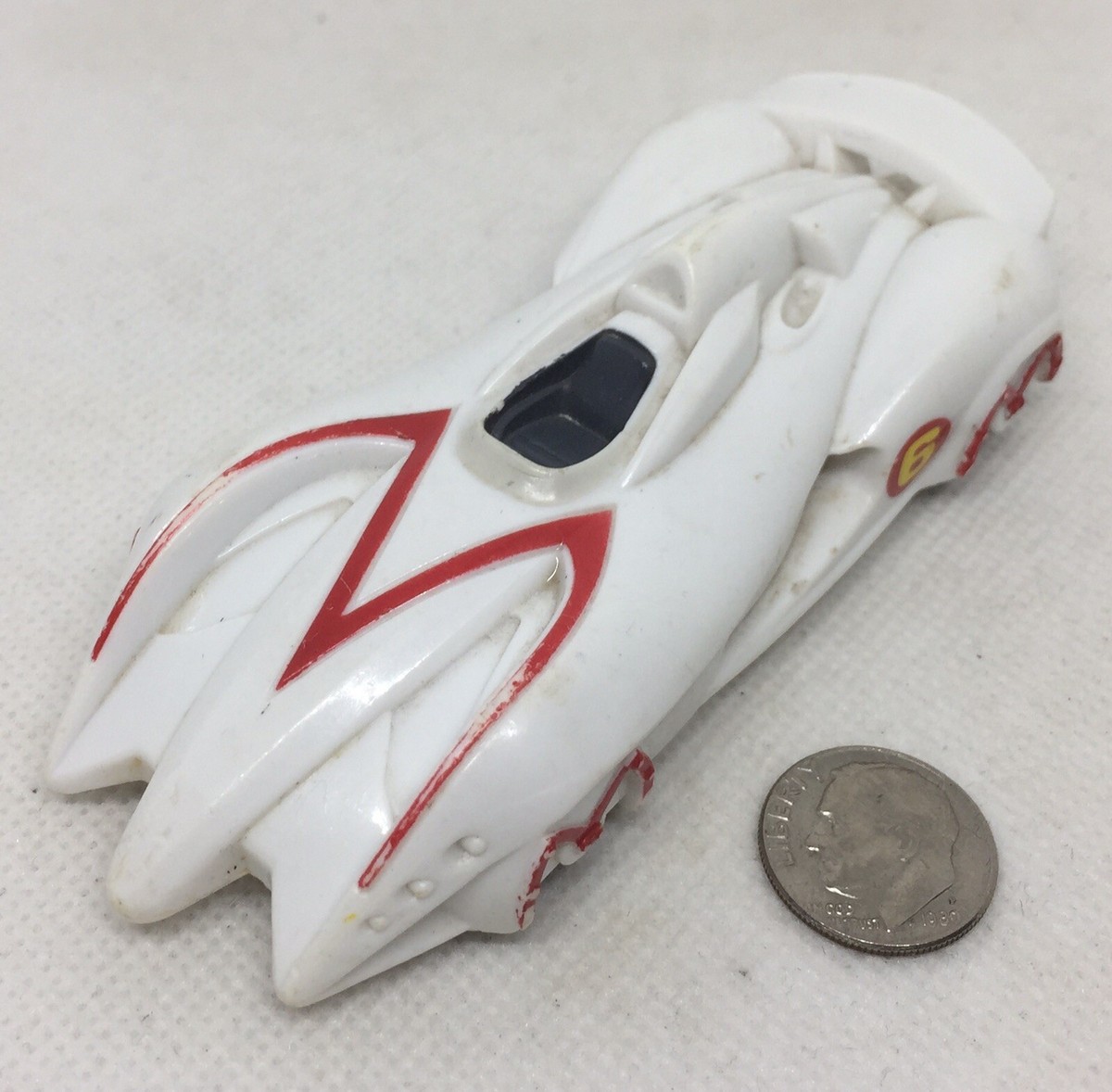 Mcdonalds Speed Racer Mach 6 Plastic Happy Meal Wind Up Car 1:48