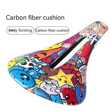ENLEE Bicycle Carbon Fiber Saddle Mountain Bike Lightweight Cushion Seat Cycling