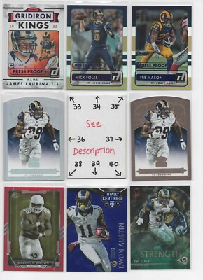 LA Rams St Louis ** Serial #'d Rookies Jerseys Autos BETTIS FAULK HOLT WARNER