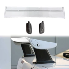 Fit For 1998-2002 R34 GTR GTT Glossy FRP Rear Trunk Spoiler Wing & CF Brackets