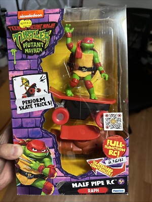 Teenage Mutant Ninja Turtles Mayhem RAPH Half Pipe RC Skateboard TMNT ...
