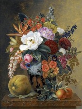 Flores Fruta J. Jensen Acento Azulejo Mural Cocina Salpicadero Arte Mármol Cerámica