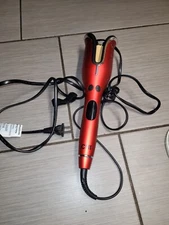 CHI Spin N Curl - Rotating Ceramic Curling Iron (Ruby Red) | Model: CA2288. used