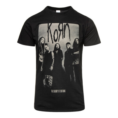 Korn T-Shirt Knock Wall Rock Band neu schwarz offiziell