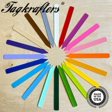 PREMIUM 6"x5/8" Pot Stakes ASSORTED 20 Clrs Plant Marker Label Nursery Tag *USA*