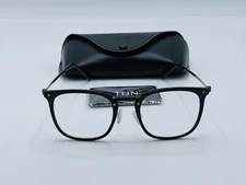 TIJN LZ6717 Black Clear Lens Eyeglasses Frames Square New Unisex Sleek FUTU