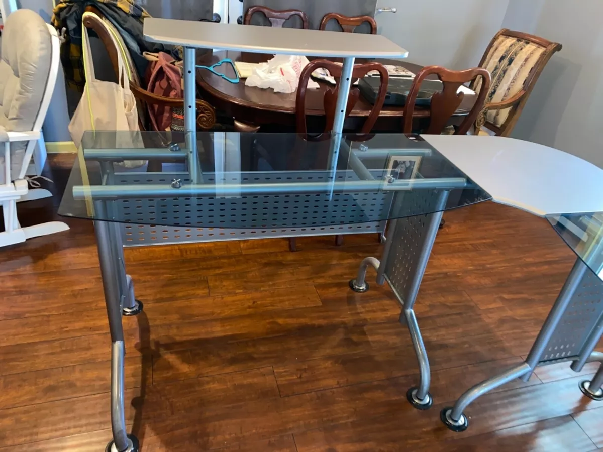 Glass 2024 computer desk