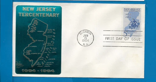 Scott 1247 New Jersey Tercentennary Jun 15, 1964 Sarzin FDC BOXC