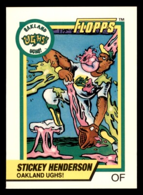 1992 Pro Set Flopps Stickey Henderson - Rickey Henderson - Parody