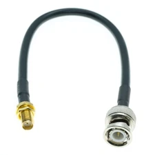 SMA Female to BNC Male Plug Connector Jumper RF Coaxial Extension CABLE RG58