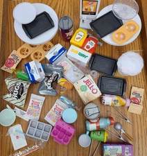 Mini Brands Lot Food Tables Chef Hat UV Light Trays Drinks Utensils and More!