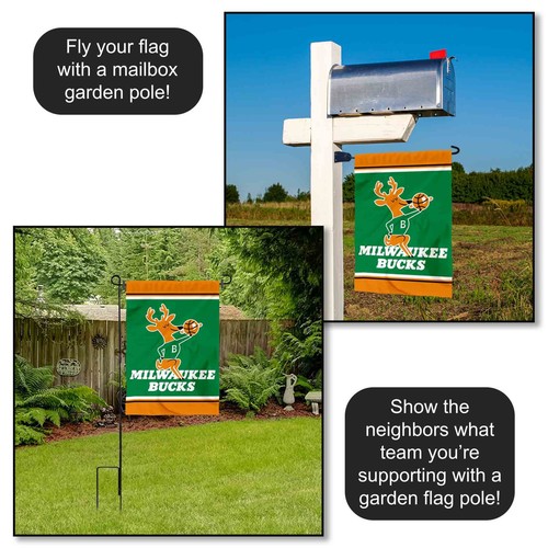 Milwaukee Bucks Vintage Throwback Retro Garden Yard Banner Flag - 第 3/5 張圖片