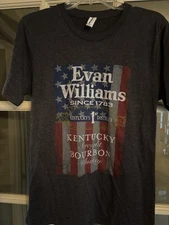 Evan Williams Kentucky Bourbon T-Shirt size Medium. Short sleeve. 50/50 blend.