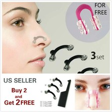 6 Pcs Nose Up Lifting Shaping Set Clipper Shaper Beauty Tool 3 Size Free Clip
