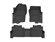 WeatherTech FloorLiner for 2022-2025 Nissan Frontier - 1st & 2nd Row, Black