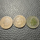 1888 1889 1890 Indian Head Cent lot of 3