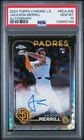 5768 Jackson Merrill 2024 Topps Chrome Logofractor #RCA-JME Auto RC PSA 10