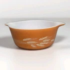Pyrex Autumn Harvest Wheat Vintage 472-B Casserole Dish 750ml No Lid