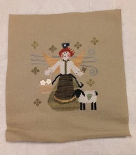 March Angel By Raise The Roof unframed cross stitch