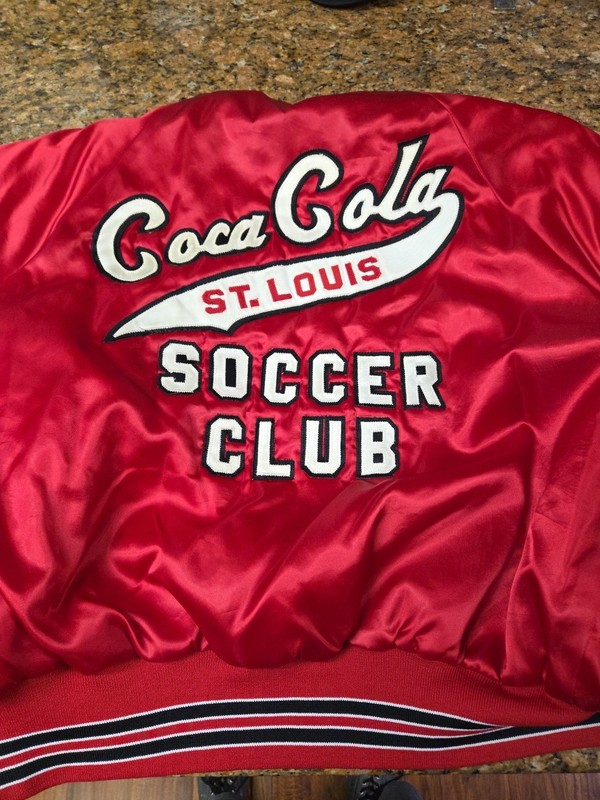 Vintage Coca Cola Soccer Club of St Louis Jacket Men's Size large