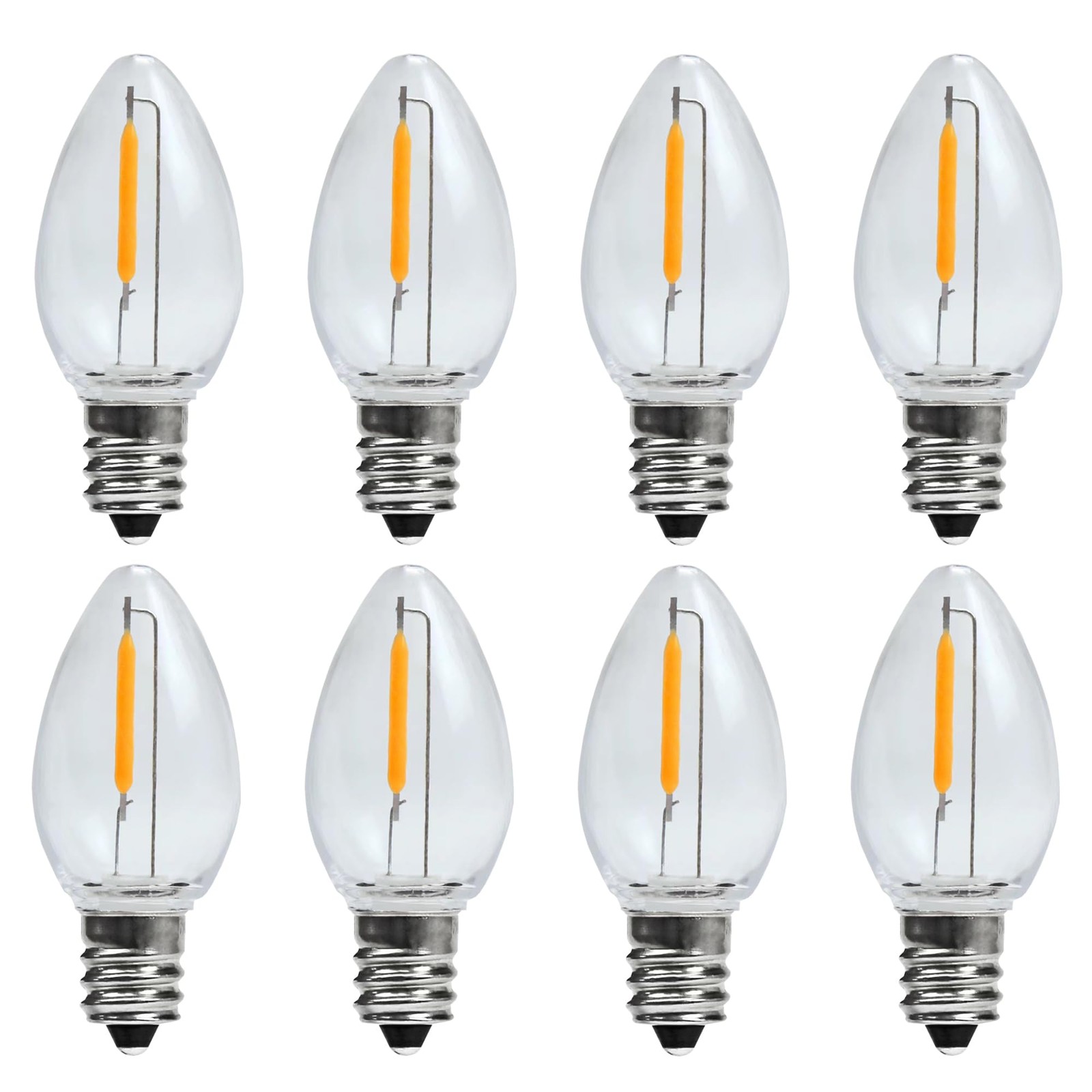 Best KGC 8 Pack LED Night Light Bulbs C7 Shatterproof Replacement Led Bulb for
