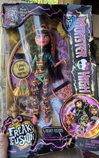Monster High Freaky Fusion Cleolei Articulated Fashion Doll 12in Accessories