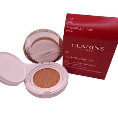 Clarins Everlasting Cushion SPF50 Long Wearing Hydrating Foundation 107 BEIGE