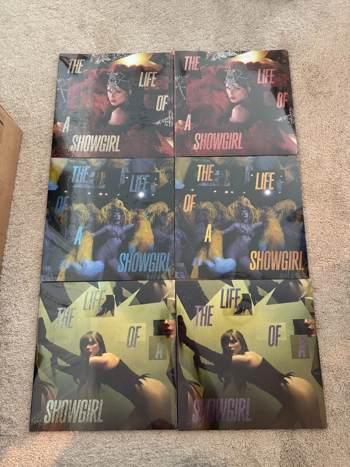 Taylor Swift The Life Of A Showgirl Limited Edition Vinyls Set Of 6 - Image 2 of 4
