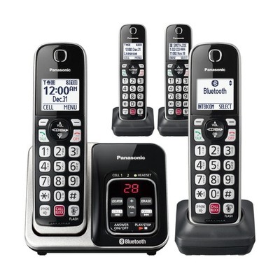 4 Handset Link2Cell Cordless Phone KX-TGD864S UPC 885170378063