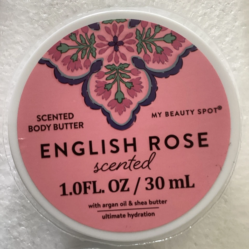 Juego de 3 manteca corporal My Beauty Spot nutritiva nueva sin caja rosa inglesa dulce peonía algodón Foto 4 de 4