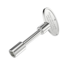 Universal Gas Valve Key for Gas Fire Pits and Fireplaces, 3" Chrome Replaceme...